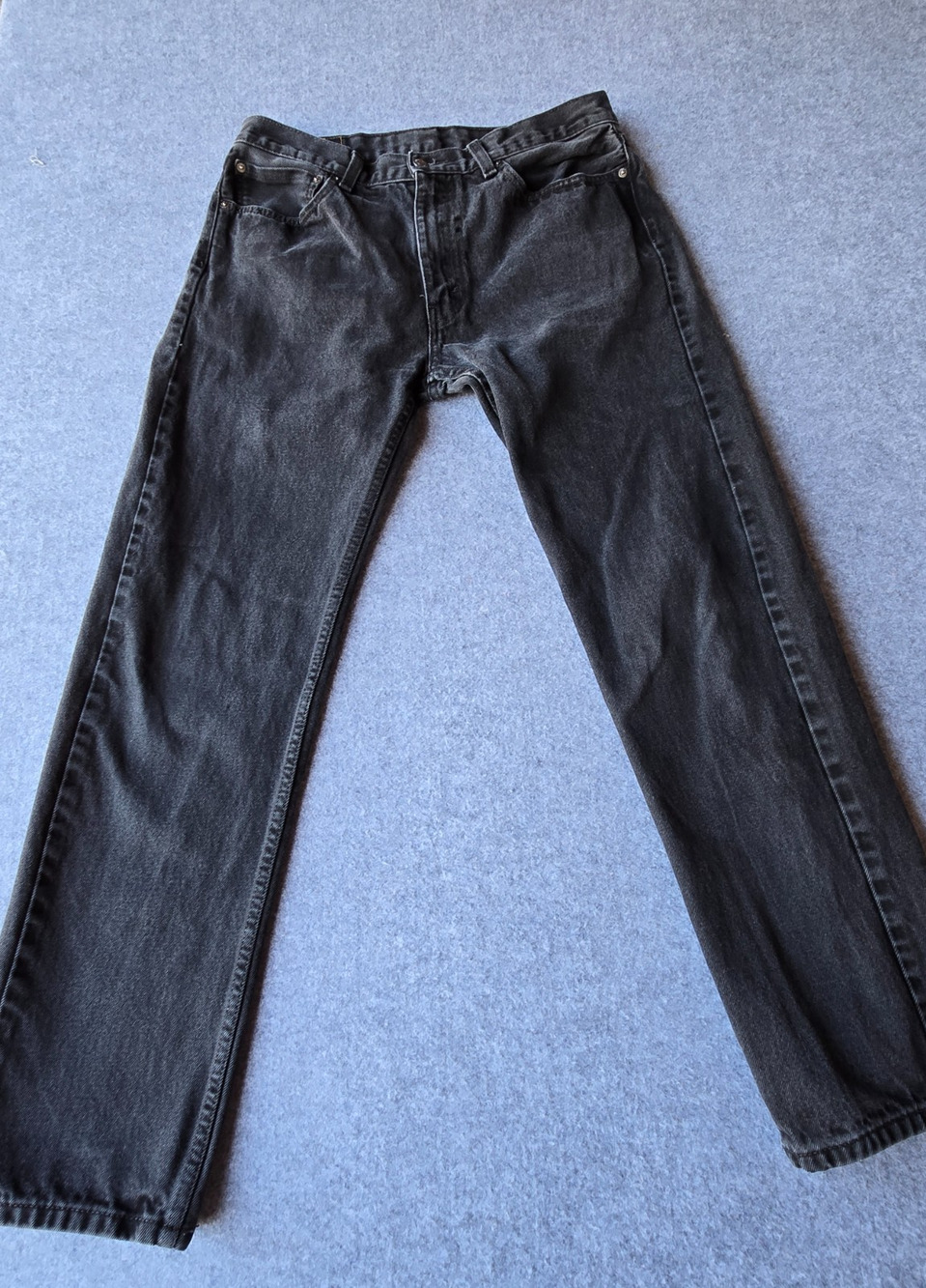 Levi's Men's 505 Jeans Charcoal Wash Straight Leg Med Rise 38x32